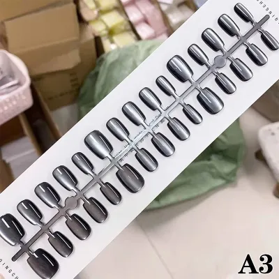 30 pcs Short Round Cat Eye False nails (1 Set)